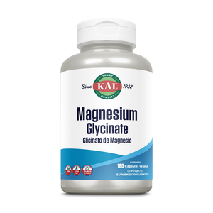 KAL Glycinate de Magnesio - Adicionado con BioPerine / 160 cápsulas